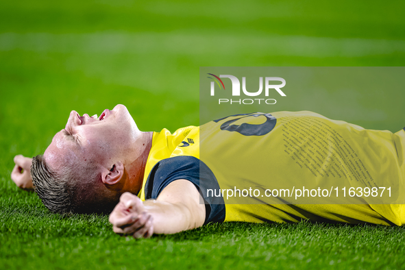 NAC Breda defender Boy Kemper plays during the match between NAC and NEC at the NAC Rat Verleghstadium for the Dutch Eredivisie season 2024-...