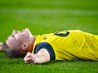 NAC Breda defender Boy Kemper plays during the match between NAC and NEC at the NAC Rat Verleghstadium for the Dutch Eredivisie season 2024-...