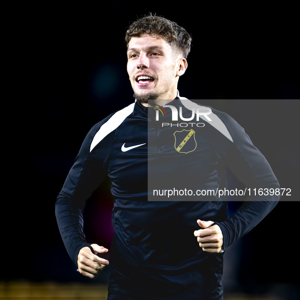 NAC Breda forward Roy Kuijpers plays during the match between NAC and NEC at the NAC Rat Verleghstadium for the Dutch Eredivisie season 2024...