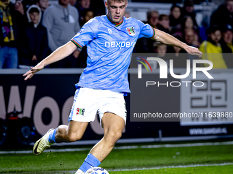 NEC forward Vito van Crooij plays during the match between NAC and NEC at the NAC Rat Verlegh Stadium for the Dutch Eredivisie season 2024-2...