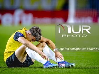 NAC Breda forward Kacper Kostorz plays during the match between NAC and NEC at the NAC Rat Verlegh Stadium for the Dutch Eredivisie season 2...