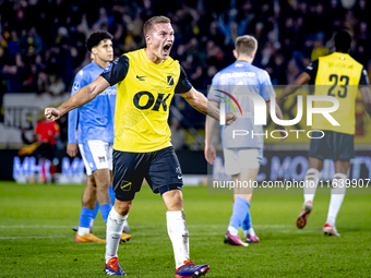 NAC Breda defender Boy Kemper plays during the match between NAC and NEC at the NAC Rat Verleghstadium for the Dutch Eredivisie season 2024-...