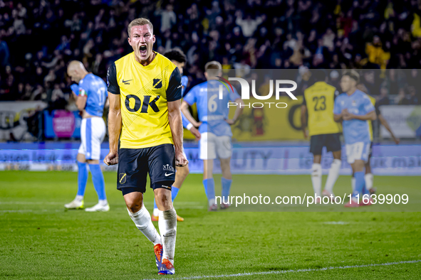 NAC Breda defender Boy Kemper plays during the match between NAC and NEC at the NAC Rat Verleghstadium for the Dutch Eredivisie season 2024-...