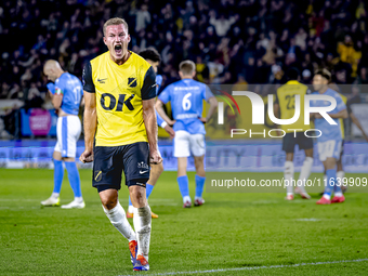 NAC Breda defender Boy Kemper plays during the match between NAC and NEC at the NAC Rat Verleghstadium for the Dutch Eredivisie season 2024-...