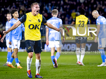 NAC Breda defender Boy Kemper plays during the match between NAC and NEC at the NAC Rat Verleghstadium for the Dutch Eredivisie season 2024-...