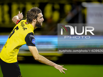 NAC Breda defender Jan van den Berg plays during the match between NAC and NEC at the NAC Rat Verleghstadium for the Dutch Eredivisie season...