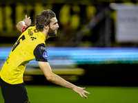 NAC Breda defender Jan van den Berg plays during the match between NAC and NEC at the NAC Rat Verleghstadium for the Dutch Eredivisie season...