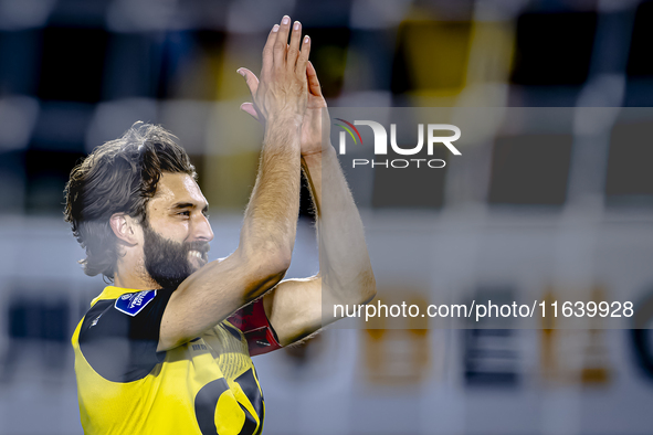 NAC Breda defender Jan van den Berg plays during the match between NAC and NEC at the NAC Rat Verleghstadium for the Dutch Eredivisie season...