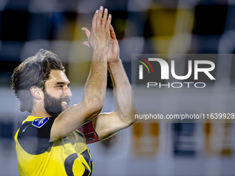 NAC Breda defender Jan van den Berg plays during the match between NAC and NEC at the NAC Rat Verleghstadium for the Dutch Eredivisie season...