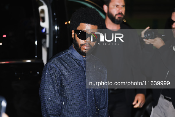 Khalid attends the Emporio Armani Fashion Show during the Milan Womenswear Spring/Summer 2025 in Milan, Italy, on September 19, 2024 