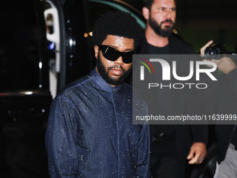 Khalid attends the Emporio Armani Fashion Show during the Milan Womenswear Spring/Summer 2025 in Milan, Italy, on September 19, 2024 (