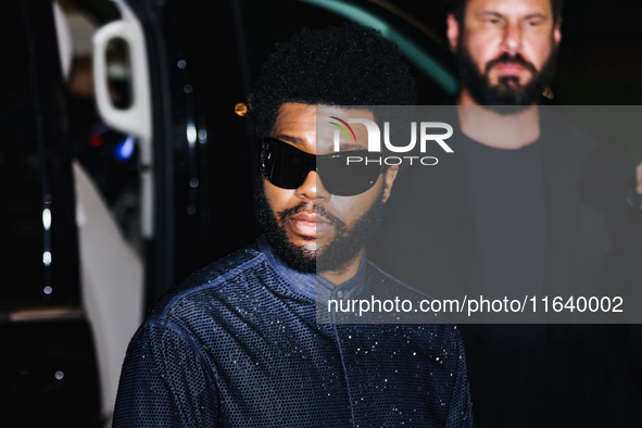 Khalid attends the Emporio Armani Fashion Show during the Milan Womenswear Spring/Summer 2025 in Milan, Italy, on September 19, 2024 