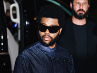 Khalid attends the Emporio Armani Fashion Show during the Milan Womenswear Spring/Summer 2025 in Milan, Italy, on September 19, 2024 (