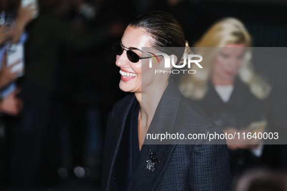 Sveva Alviti attends the Emporio Armani Fashion Show during the Milan Womenswear Spring/Summer 2025 in Milan, Italy, on September 19, 2024 