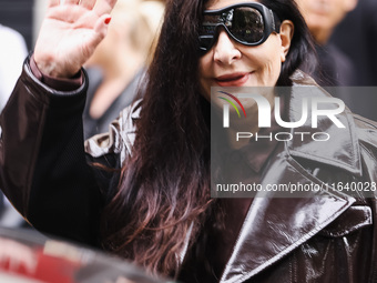 Marina Abramovic attends the Ferrari Fashion Show during the Milan Womenswear Spring/Summer 2025 in Milan, Italy, on September 21, 2024 (