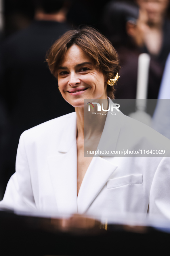 Kasia Smutniak attends the Ferrari Fashion Show during the Milan Womenswear Spring/Summer 2025 in Milan, Italy, on September 21, 2024 