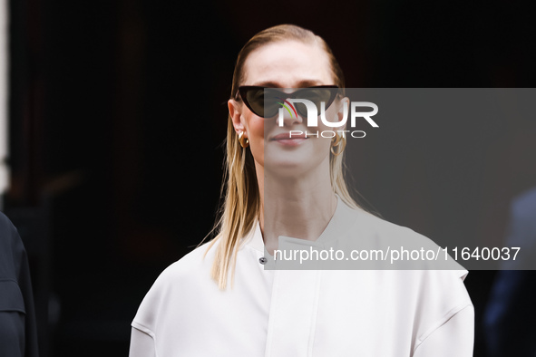 Eva Riccobono attends the Ferrari Fashion Show during the Milan Womenswear Spring/Summer 2025 in Milan, Italy, on September 21, 2024 