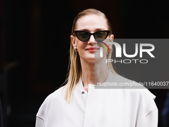 Eva Riccobono attends the Ferrari Fashion Show during the Milan Womenswear Spring/Summer 2025 in Milan, Italy, on September 21, 2024 (