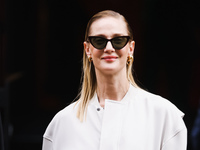 Eva Riccobono attends the Ferrari Fashion Show during the Milan Womenswear Spring/Summer 2025 in Milan, Italy, on September 21, 2024 (