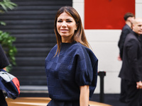 Federica Masolin attends the Ferrari Fashion Show during the Milan Womenswear Spring/Summer 2025 in Milan, Italy, on September 21, 2024 (