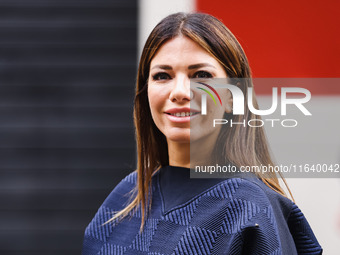 Federica Masolin attends the Ferrari Fashion Show during the Milan Womenswear Spring/Summer 2025 in Milan, Italy, on September 21, 2024 (