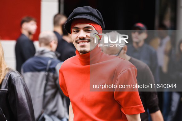 Lyas attends the Ferrari Fashion Show during the Milan Womenswear Spring/Summer 2025 in Milan, Italy, on September 21, 2024 