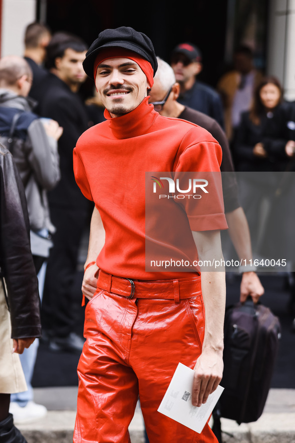 Lyas attends the Ferrari Fashion Show during the Milan Womenswear Spring/Summer 2025 in Milan, Italy, on September 21, 2024 