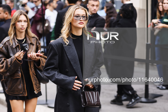 Chloe Lecareux attends the Ferrari Fashion Show during the Milan Womenswear Spring/Summer 2025 in Milan, Italy, on September 21, 2024 