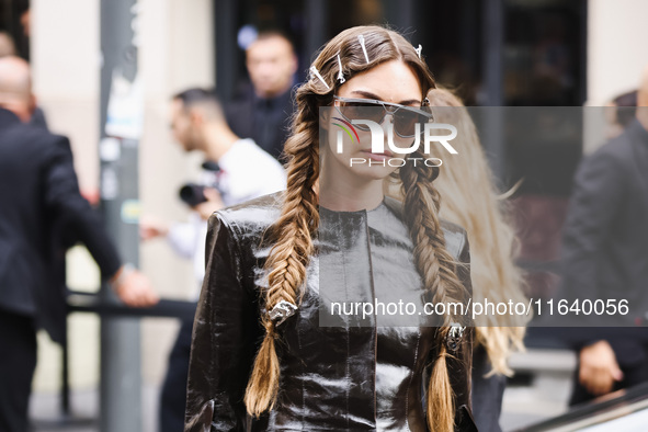 Mara Lafontan attends the Ferrari Fashion Show during the Milan Womenswear Spring/Summer 2025 in Milan, Italy, on September 21, 2024 