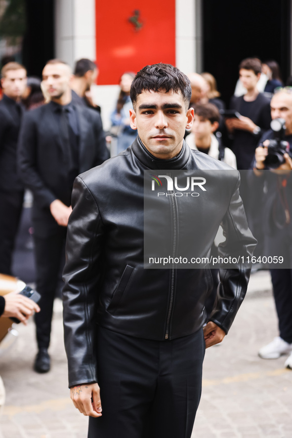 Omar Ayuso attends the Ferrari Fashion Show during the Milan Womenswear Spring/Summer 2025 in Milan, Italy, on September 21, 2024 