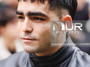 Omar Ayuso attends the Ferrari Fashion Show during the Milan Womenswear Spring/Summer 2025 in Milan, Italy, on September 21, 2024 (