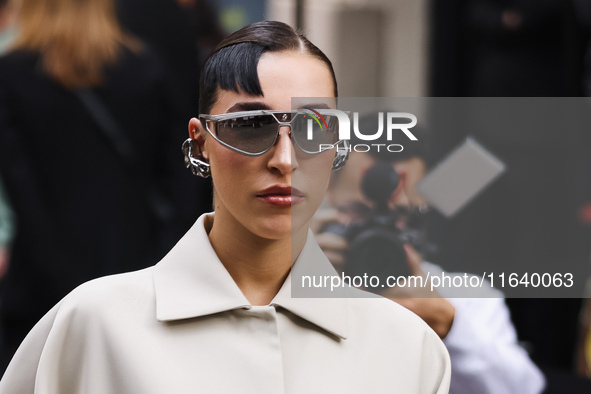 Ginevra Mavilla attends the Ferrari Fashion Show during the Milan Womenswear Spring/Summer 2025 in Milan, Italy, on September 21, 2024. 