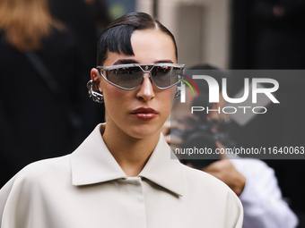 Ginevra Mavilla attends the Ferrari Fashion Show during the Milan Womenswear Spring/Summer 2025 in Milan, Italy, on September 21, 2024. (