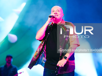 Max Pezzali performs live during the Max Forever Tour 2024 at San Siro Stadium in Milan, Italy, on July 01, 2024 (