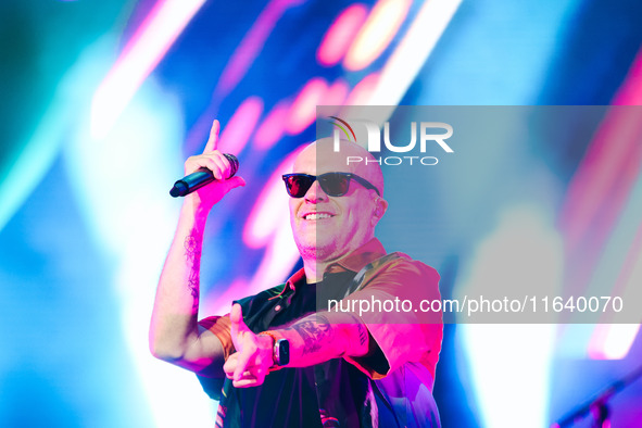 Max Pezzali performs live during the Max Forever Tour 2024 at San Siro Stadium in Milan, Italy, on July 01, 2024 