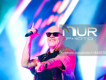 Max Pezzali performs live during the Max Forever Tour 2024 at San Siro Stadium in Milan, Italy, on July 01, 2024 (