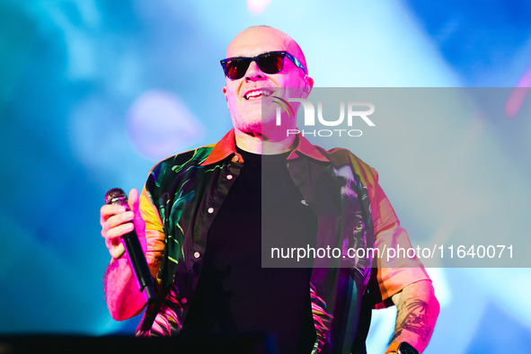 Max Pezzali performs live during the Max Forever Tour 2024 at San Siro Stadium in Milan, Italy, on July 01, 2024 