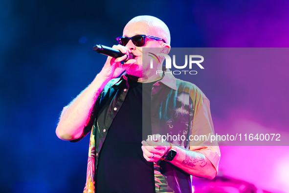 Max Pezzali performs live during the Max Forever Tour 2024 at San Siro Stadium in Milan, Italy, on July 01, 2024 