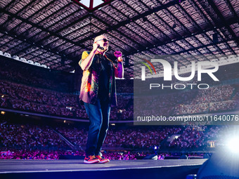 Max Pezzali performs live during the Max Forever Tour 2024 at San Siro Stadium in Milan, Italy, on July 01, 2024 (