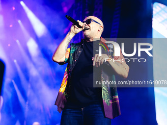 Max Pezzali performs live during the Max Forever Tour 2024 at San Siro Stadium in Milan, Italy, on July 01, 2024 (