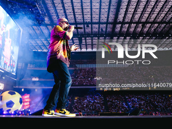 Max Pezzali performs live during the Max Forever Tour 2024 at San Siro Stadium in Milan, Italy, on July 01, 2024 (