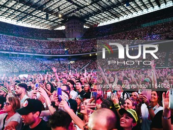 Max Pezzali performs live during the Max Forever Tour 2024 at San Siro Stadium in Milan, Italy, on July 01, 2024 (