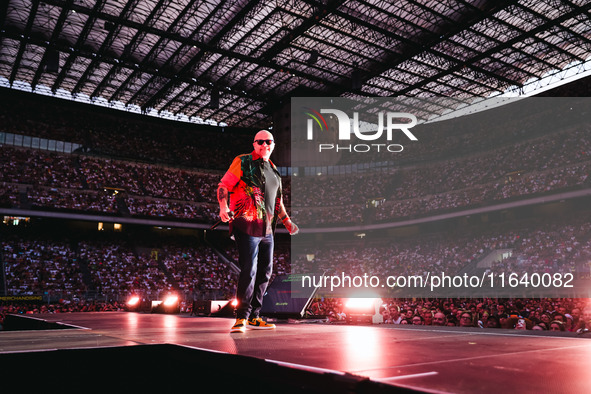 Max Pezzali performs live during the Max Forever Tour 2024 at San Siro Stadium in Milan, Italy, on July 01, 2024 