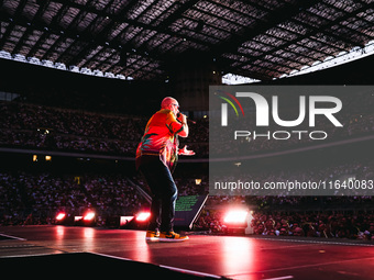 Max Pezzali performs live during the Max Forever Tour 2024 at San Siro Stadium in Milan, Italy, on July 01, 2024 (