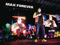 Max Pezzali performs live during the Max Forever Tour 2024 at San Siro Stadium in Milan, Italy, on July 01, 2024 (