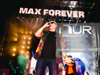 Max Pezzali performs live during the Max Forever Tour 2024 at San Siro Stadium in Milan, Italy, on July 01, 2024 (