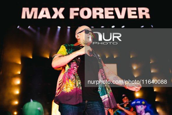 Max Pezzali performs live during the Max Forever Tour 2024 at San Siro Stadium in Milan, Italy, on July 01, 2024 