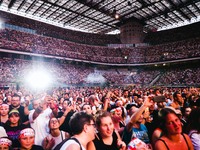 Max Pezzali performs live during the Max Forever Tour 2024 at San Siro Stadium in Milan, Italy, on July 01, 2024 (