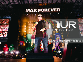 Max Pezzali performs live during the Max Forever Tour 2024 at San Siro Stadium in Milan, Italy, on July 01, 2024 (