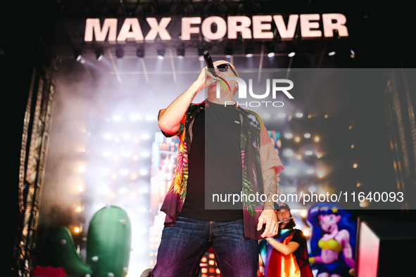 Max Pezzali performs live during the Max Forever Tour 2024 at San Siro Stadium in Milan, Italy, on July 01, 2024 